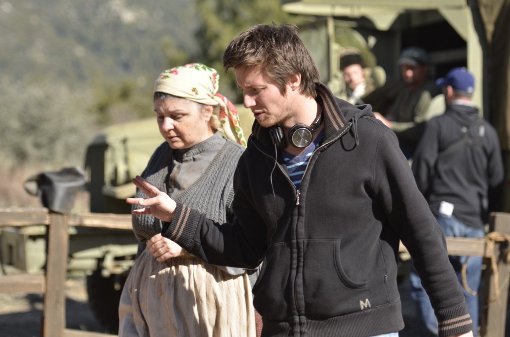 BTS Still- Goran Stankovic the director with the actress Irina Dubova
